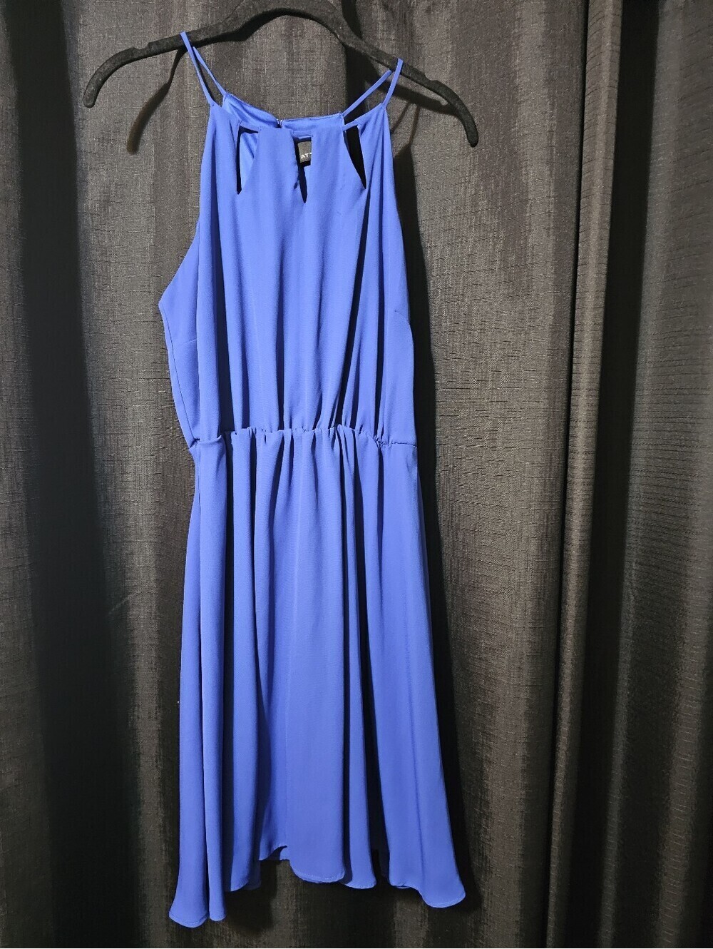 Attention Royal Blue Halter Midi Dress S
